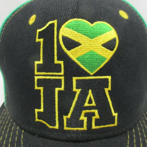 Grassroots 420 Limited Edition One One One Jamaica Hat Size 7 1/8 Green & Black - Picture 2 of 10
